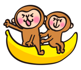 New Year stickers of lively monkey sticker #9250622