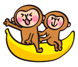New Year stickers of lively monkey sticker #9250622