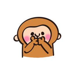 New Year stickers of lively monkey sticker #9250630
