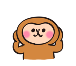 New Year stickers of lively monkey sticker #9250631