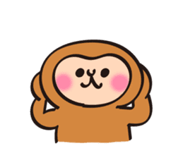New Year stickers of lively monkey sticker #9250631