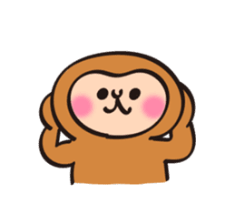 New Year stickers of lively monkey sticker #9250631