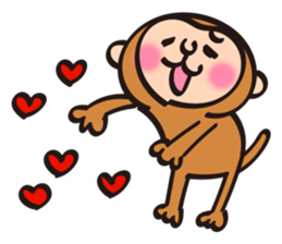 New Year stickers of lively monkey sticker #9250637
