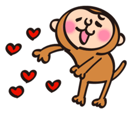 New Year stickers of lively monkey sticker #9250637