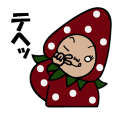 Natural strawberry sticker #9250847