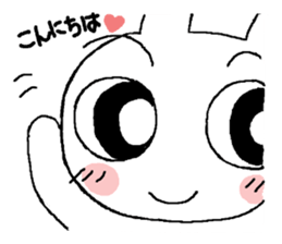 Rabbit pretty with all efforts 2 sticker #9252096