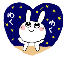 Rabbit pretty with all efforts 2 sticker #9252097