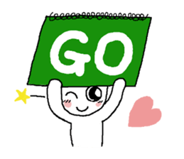 Rabbit pretty with all efforts 2 sticker #9252103