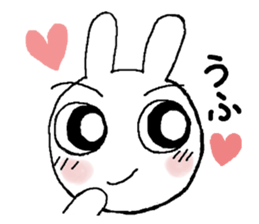 Rabbit pretty with all efforts 2 sticker #9252106