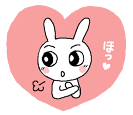 Rabbit pretty with all efforts 2 sticker #9252109