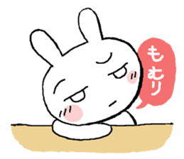 Rabbit pretty with all efforts 2 sticker #9252122