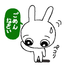 Rabbit pretty with all efforts 2 sticker #9252125