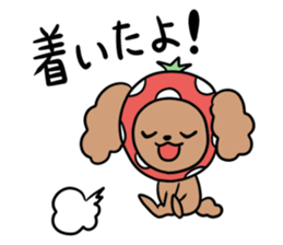 Good friend poodle sticker #9253004