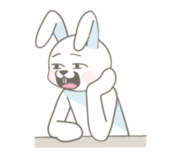Rabbit is charming sticker #9253980