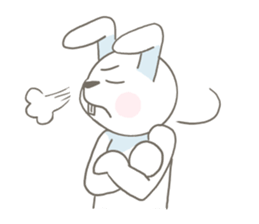 Rabbit is charming sticker #9253985