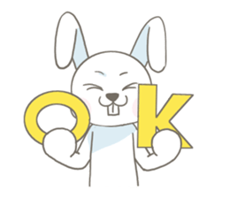 Rabbit is charming sticker #9253994