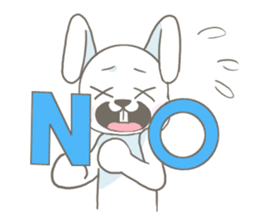 Rabbit is charming sticker #9253995