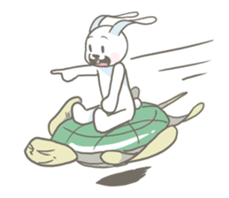 Rabbit is charming sticker #9254004