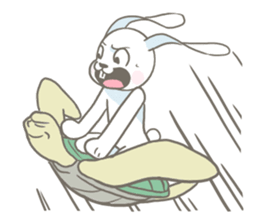 Rabbit is charming sticker #9254005
