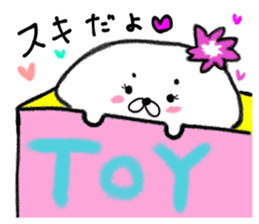 Sticker of the seal . sticker #9255280