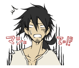 Man to answer though it is troublesome sticker #9255951