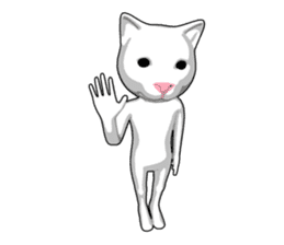 Gesture cat sticker #9256208
