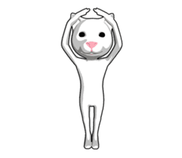 Gesture cat sticker #9256212