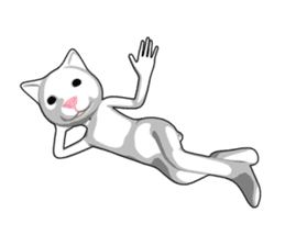 Gesture cat sticker #9256232