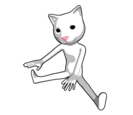 Gesture cat sticker #9256240