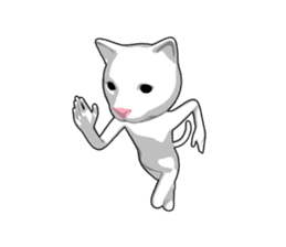 Gesture cat sticker #9256241