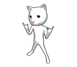 Gesture cat sticker #9256243