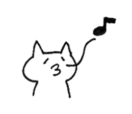 not a cat sticker sticker #9256450