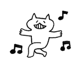 not a cat sticker sticker #9256451