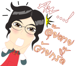 Cartoon Isan thailand v.lady home keeper sticker #9256493