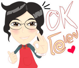 Cartoon Isan thailand v.lady home keeper sticker #9256494