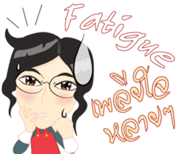 Cartoon Isan thailand v.lady home keeper sticker #9256501