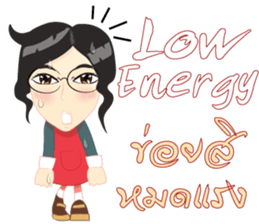 Cartoon Isan thailand v.lady home keeper sticker #9256513