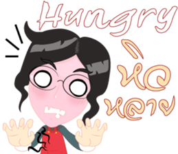 Cartoon Isan thailand v.lady home keeper sticker #9256515