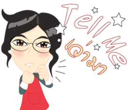 Cartoon Isan thailand v.lady home keeper sticker #9256517