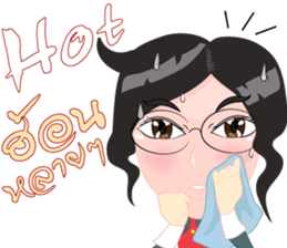 Cartoon Isan thailand v.lady home keeper sticker #9256519
