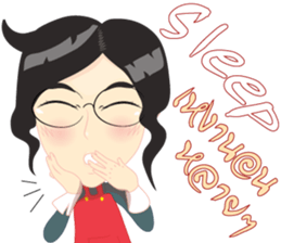 Cartoon Isan thailand v.lady home keeper sticker #9256524