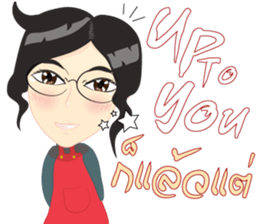 Cartoon Isan thailand v.lady home keeper sticker #9256527