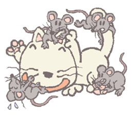 nekoss A Cat / Chat 9 Picture only sticker #9256967