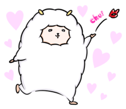 Mofumofu the sheep sticker #9257986