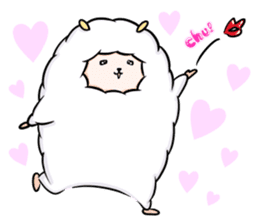 Mofumofu the sheep sticker #9257986