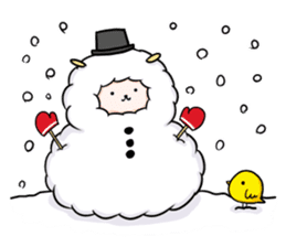 Mofumofu the sheep sticker #9258005