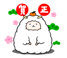 Mofumofu the sheep sticker #9258007