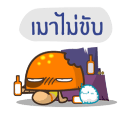 Drunken Mushroom by Zylostudio sticker #9258868