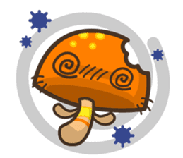 Drunken Mushroom by Zylostudio sticker #9258870
