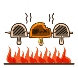 Drunken Mushroom by Zylostudio sticker #9258882